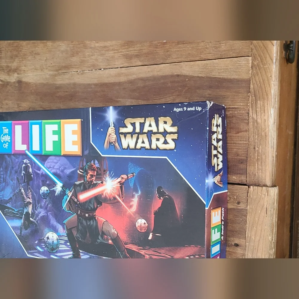 Star Wars Monopoly and Life Board Games all pieces present